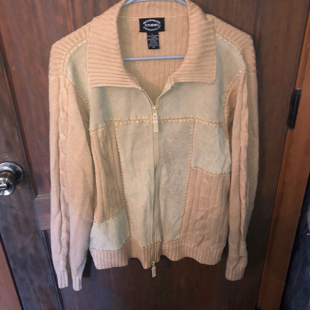 Vintage tan suede jacket